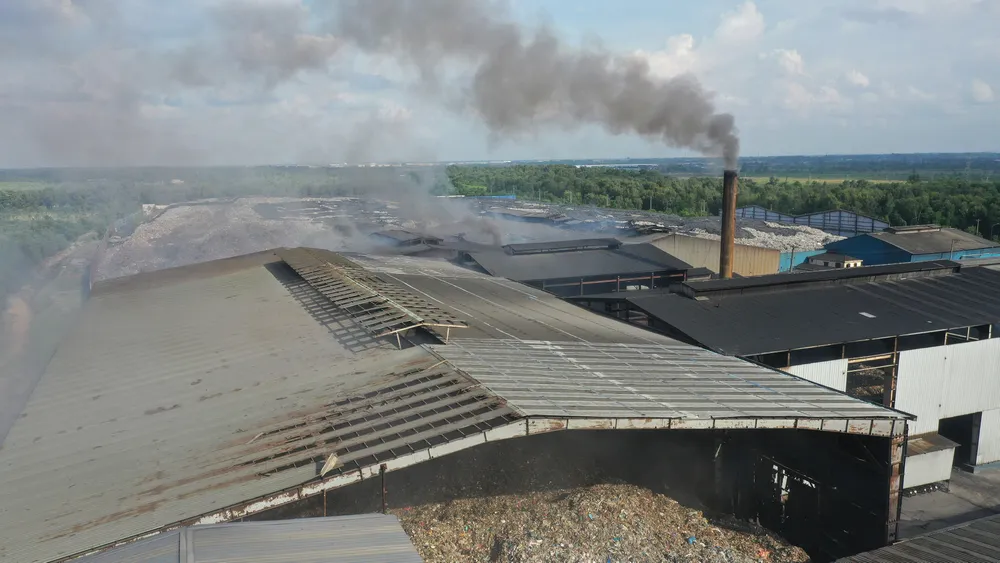 Nhà máy Tâm Sinh Nghĩa - Tây Bắc Củ Chi sử dụng công nghệ đốt rác để xử lý chất thải rắn sinh hoạt hiện nay. Ảnh: HOÀNG HÙNG