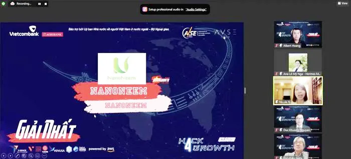 Giải quán quân cuộc thi Hack4Growth - unlimited 2021 thuộc về Đội thi Nanoneem