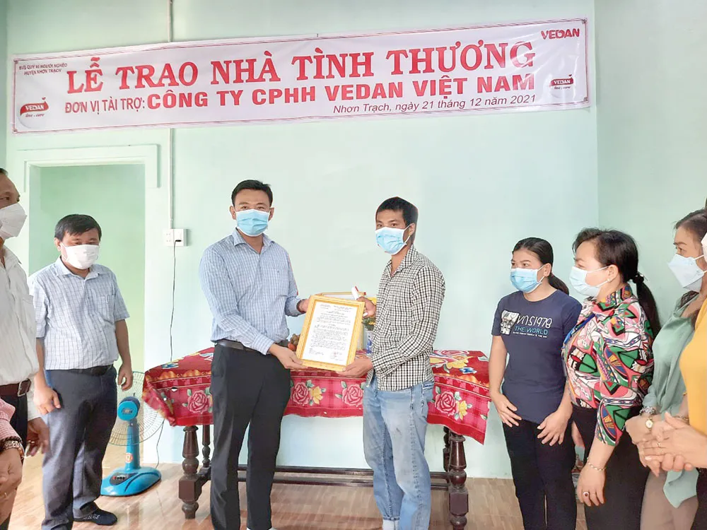 Công ty Vedan Việt Nam và những mái ấm tình thương tại tỉnh Ðồng Nai ảnh 1