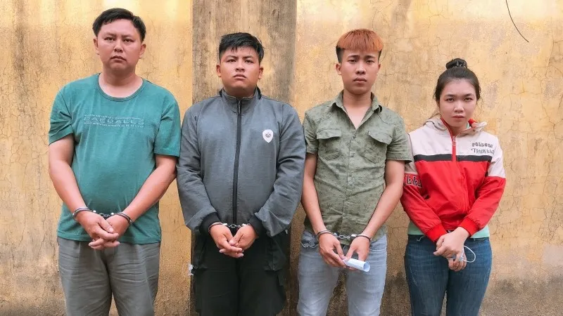 Bốn đối tượng bị tạm giữ