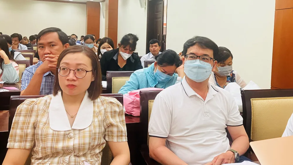 Các học viên tham gia lớp bồi dưỡng lý luận chính trị dành cho đối tượng kết nạp Đảng đợt 2 năm 2023. Ảnh: VĂN MINH