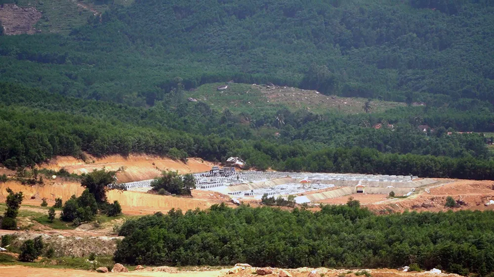 Dự án hồ thủy lợi Lộc Đại tại xã Quế Hiệp (huyện Quế Sơn, tỉnh Quảng Nam) khởi công từ năm 2018 nhưng đến nay vẫn chưa hoàn thiện