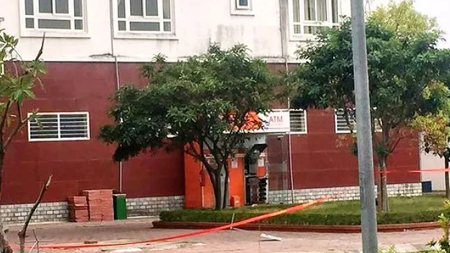 Cây ATM bị đặt chất nổ