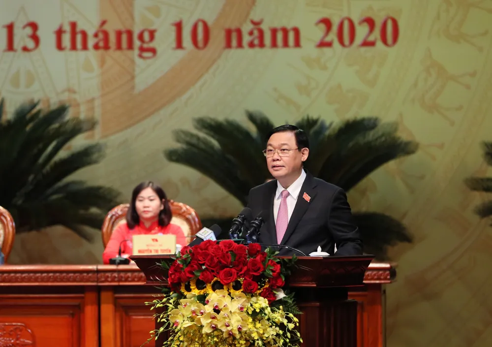 Bế mạc Đại hội Đảng bộ TP Hà Nội lần thứ XVII: yêu cầu người đứng đầu dám nghĩ, dám làm ảnh 2