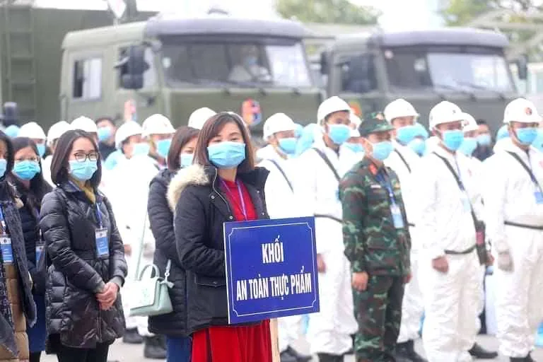 Bộ Y tế xuất quân, diễn tập phục vụ Đại hội Đảng ảnh 2