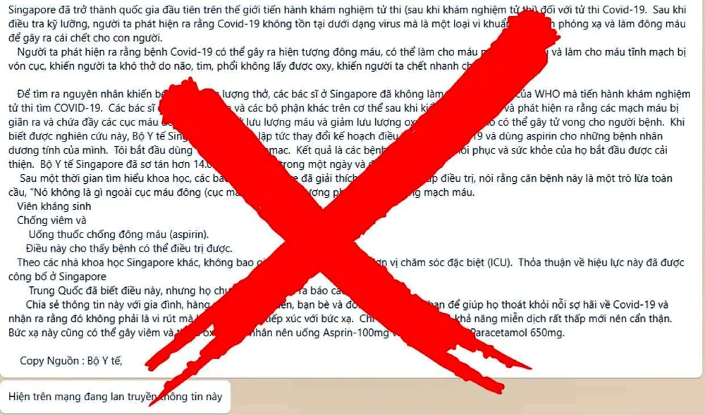 Bác bỏ thông tin Covid-19 là vi khuẩn nhiễm phóng xạ ảnh 1