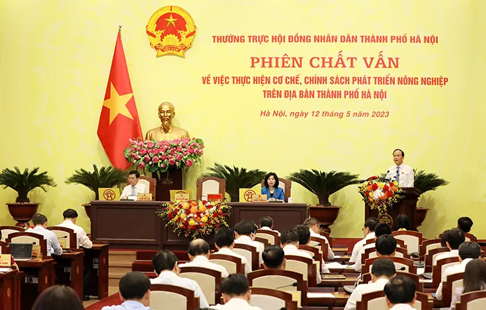 Ông Nguyễn Ngọc Tuấn, Chủ tịch HĐND TP Hà Nội phát biểu khai mạc phiên chất vấn Ông Nguyễn Ngọc Tuấn, Chủ tịch HĐND TP Hà Nội phát biểu khai mạc phiên chất vấn