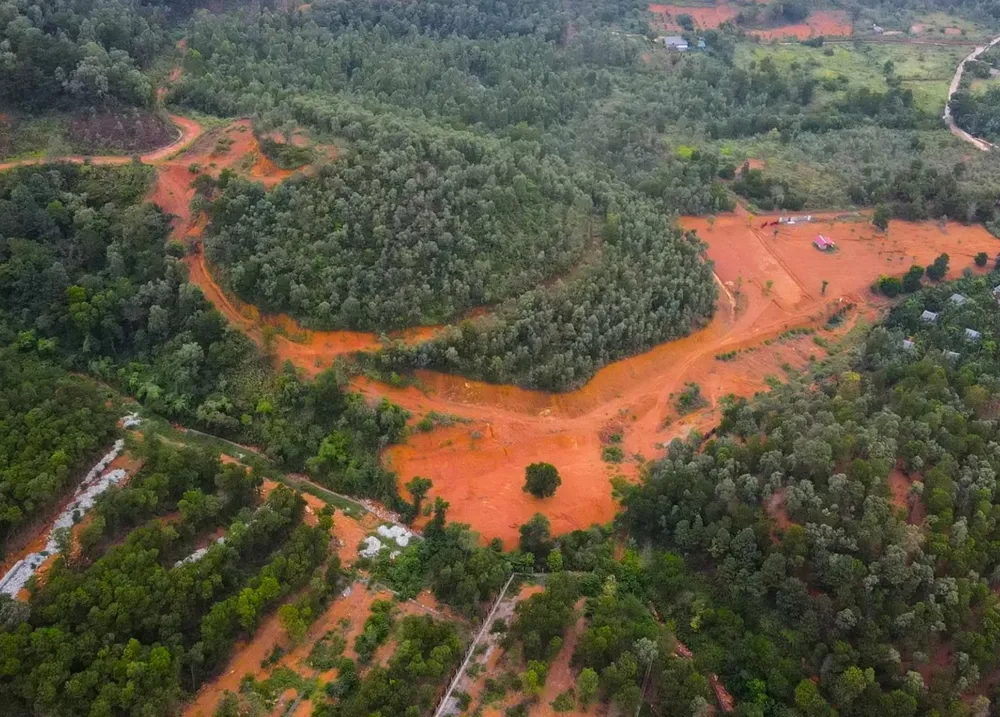 Khu vực đất rừng ở xóm Ban Tiện bị lấn chiếm