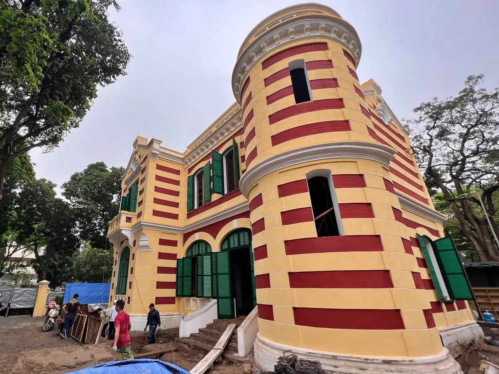 Công trình biệt thự cổ có giá trị trên phố Trần Hưng Đạo, Hà Nội được cải tạo bảo tồn