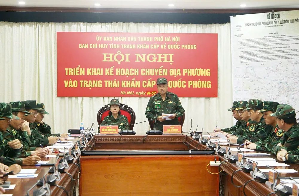 Sẵn sàng các phương án tác chiến hiện đại để phòng thủ, bảo vệ Thủ đô