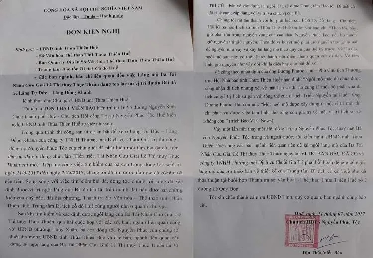 Kiến nghị khôi phục lại ngôi mộ vợ vua Tự Đức ảnh 2