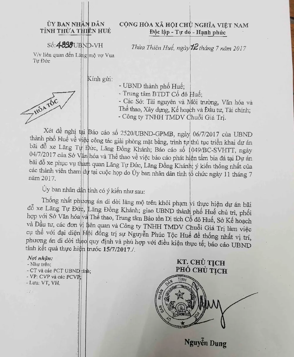 UBND tỉnh Thừa Thiên – Huế  thống nhất phương án di dời ảnh 2