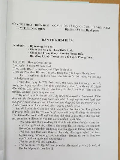 Thừa Thiên – Huế sẽ rút quyết định xử phạt bác sĩ Truyện ảnh 1