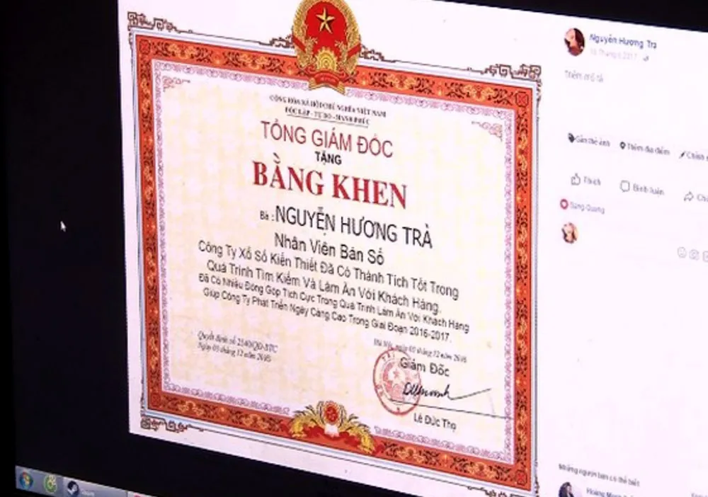 Bắt 9 đối tượng dùng Facebook bán tiền giả lừa đảo trúng thưởng  ảnh 1