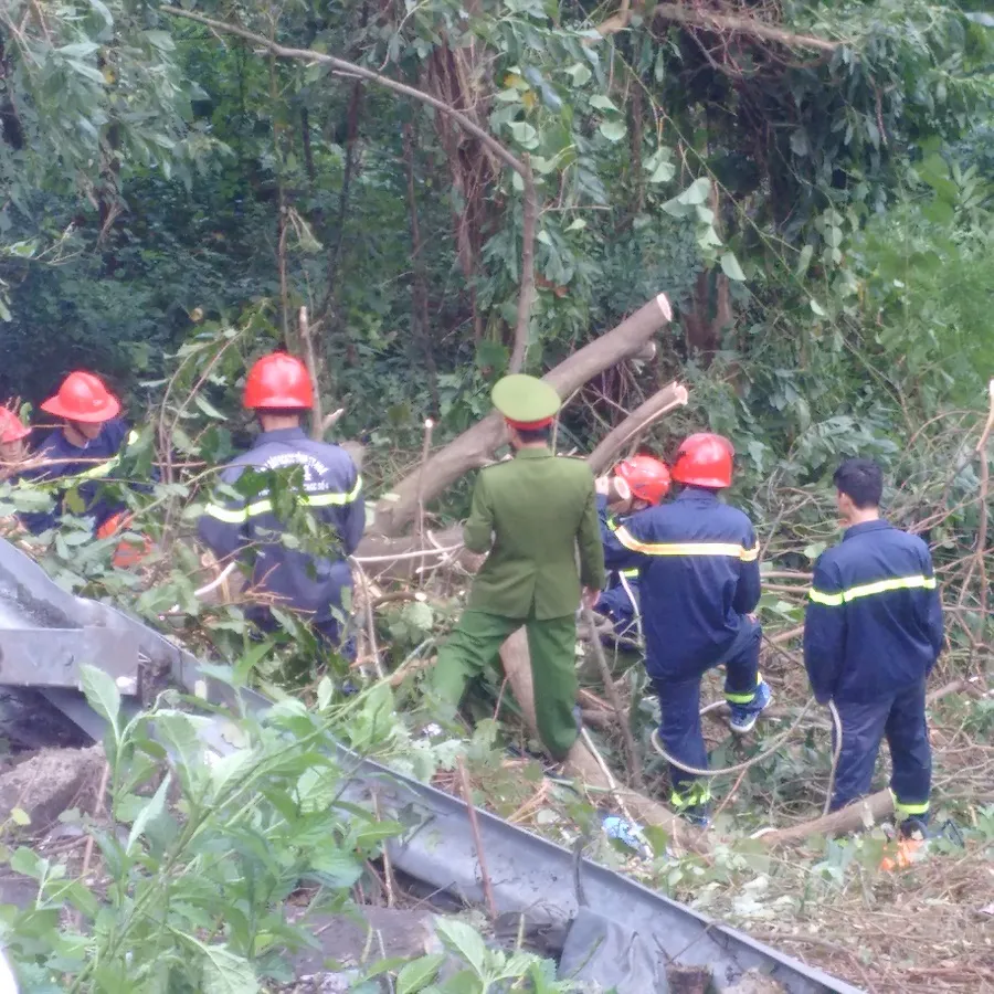 Xe khách rơi xuống vực đèo Hải Vân, 1 người chết, 21 người bị thương ảnh 25