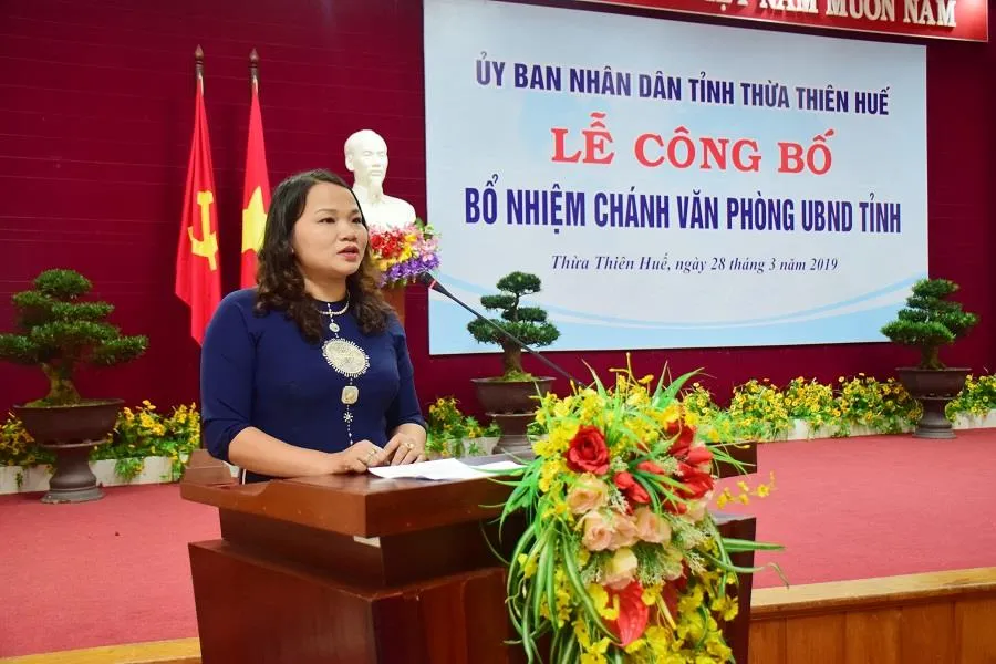 Bà Trần Thị Hoài Trâm làm Chánh Văn phòng UBND tỉnh Thừa Thiên-Huế  ảnh 1