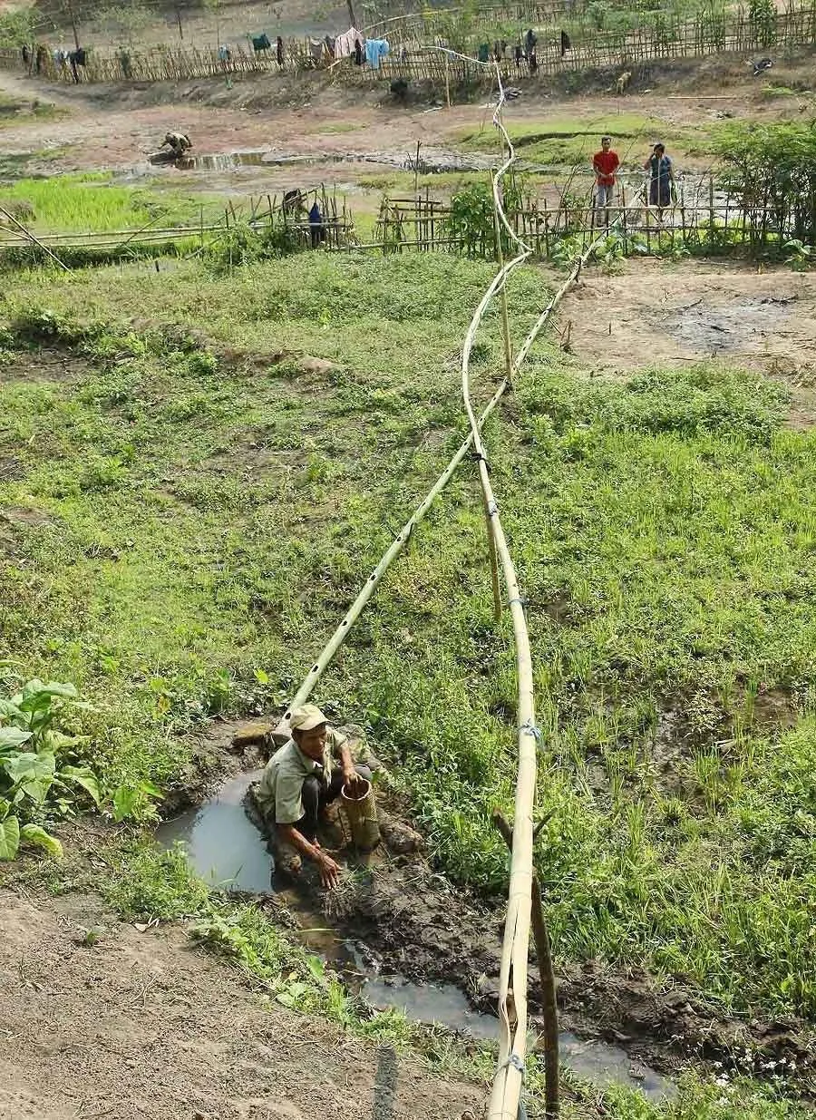 Hồ thủy lợi cạn nước, thủy điện dừng phát điện ảnh 5