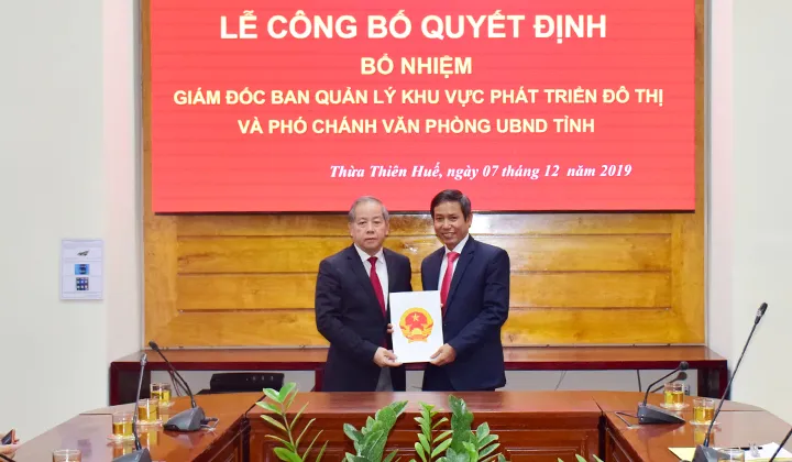 Ông Hoàng Việt Cường làm Phó Chánh Văn phòng UBND tỉnh Thừa Thiên – Huế ảnh 2