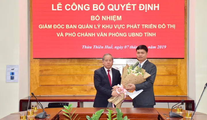 Ông Hoàng Việt Cường làm Phó Chánh Văn phòng UBND tỉnh Thừa Thiên – Huế ảnh 1
