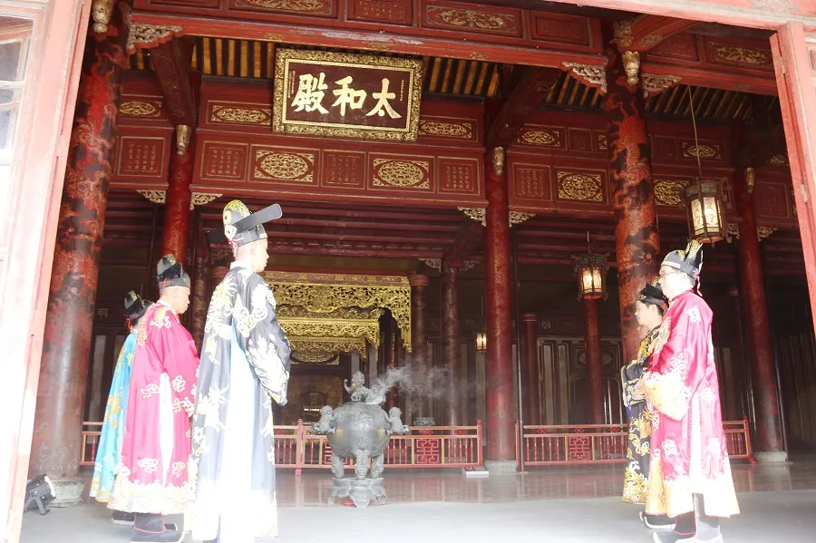 Lần đầu tái hiện lễ Nguyên đán thời Nguyễn ở điện Thái Hòa ảnh 10