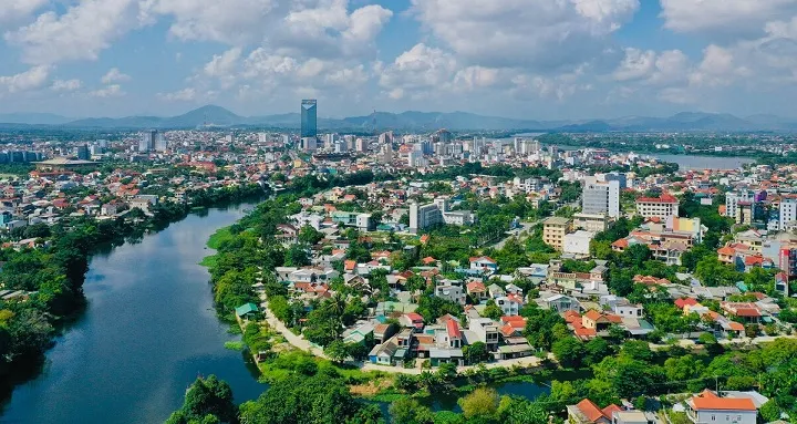 Một phần TP Huế hiện tại. Ảnh: THÁI HÙNG 