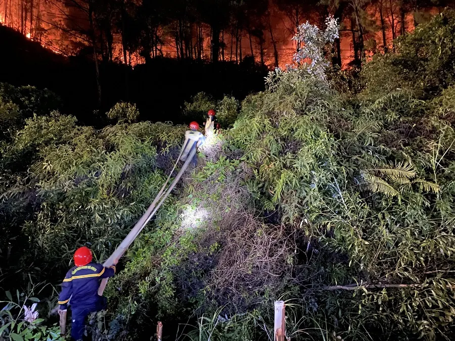 Huy động gần 1.000 người dập lửa rừng thông cháy gần kho K890 Cục Quân Khí ảnh 7