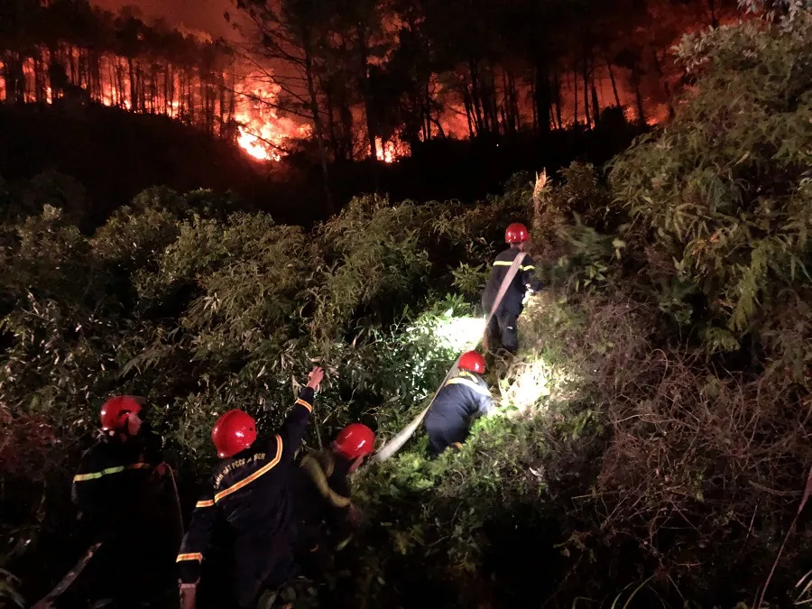 Huy động gần 1.000 người dập lửa rừng thông cháy gần kho K890 Cục Quân Khí ảnh 10