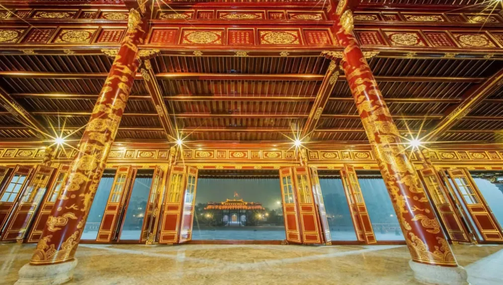 Điện Thái Hòa nhìn về Ngọ Môn- Đại nội Huế