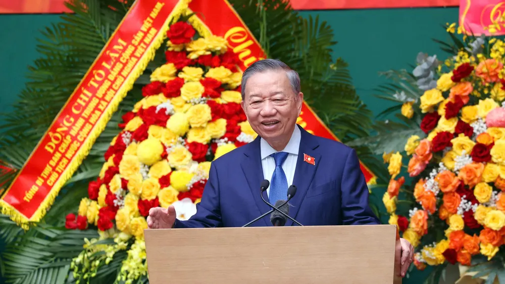 Tổng Bí thư, Chủ tịch nước Tô Lâm phát biểu chỉ đạo. Ảnh: MINH HẢI