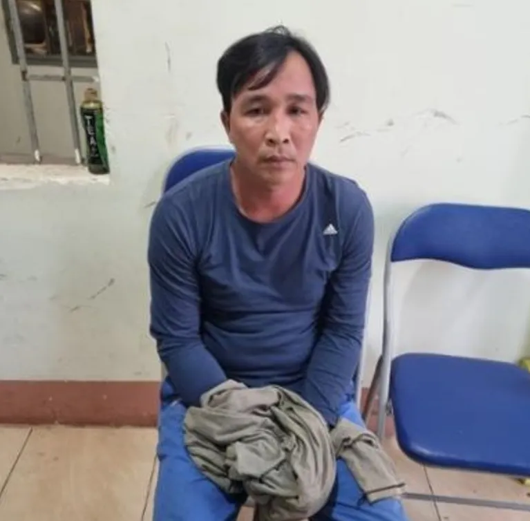 Đối tượng Nguyễn Thế Hòa lúc mới bị bắt  ​