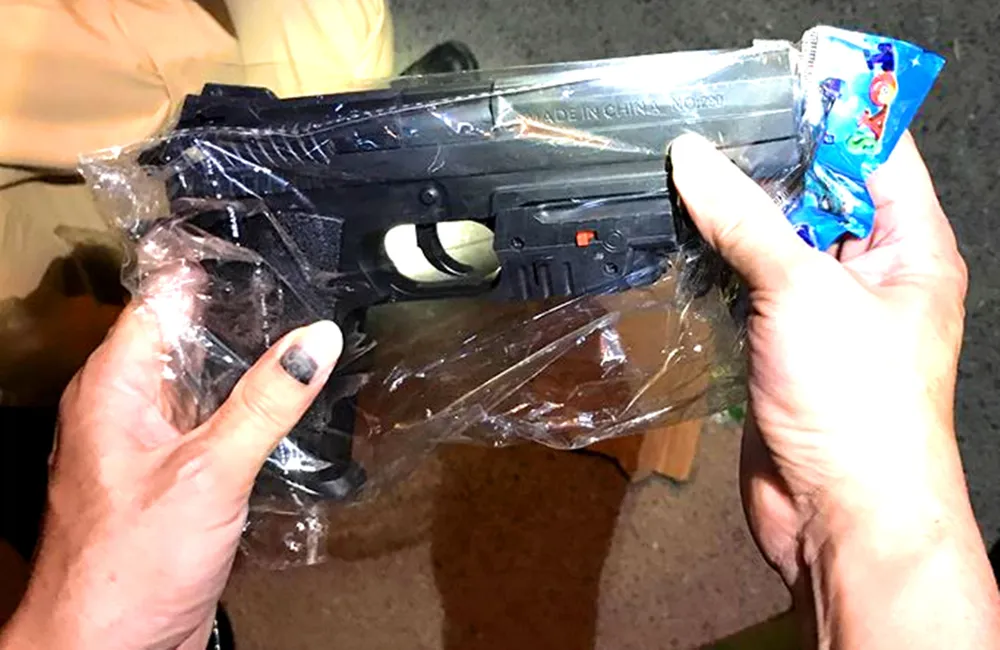 Phát hiện ôtô chở 150 khẩu súng bắn đạn bi  ảnh 1