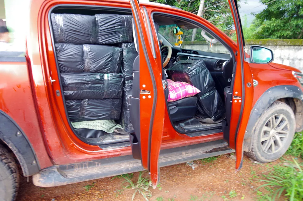 Bắt giữ 2 đối tượng, thu giữ 1.000 bánh cần sa khô ảnh 2