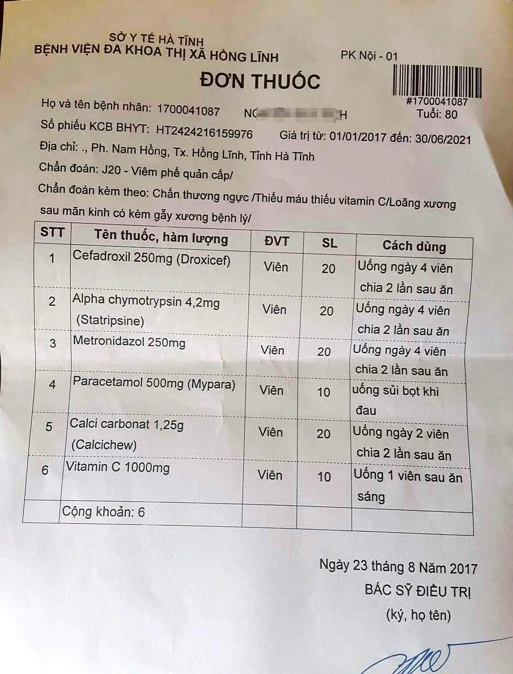 Cụ ông 80 tuổi được chẩn đoán “loãng xương sau mãn kinh” ảnh 1