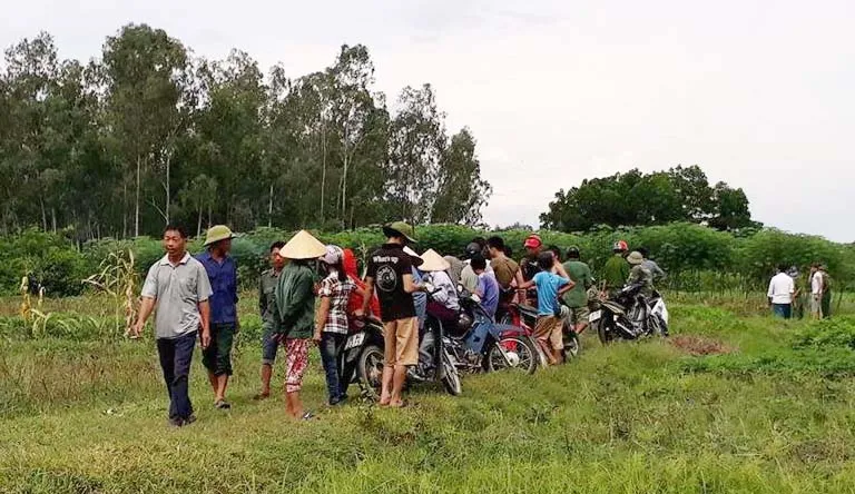 Khu vực gần hiện trường, nơi phát hiện thi thể nạn nhân Ngoạn