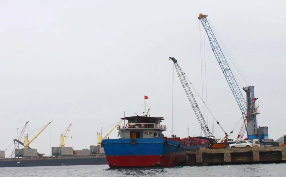 Một góc cảng Vũng Áng, thị xã Kỳ Anh, tỉnh Hà Tĩnh