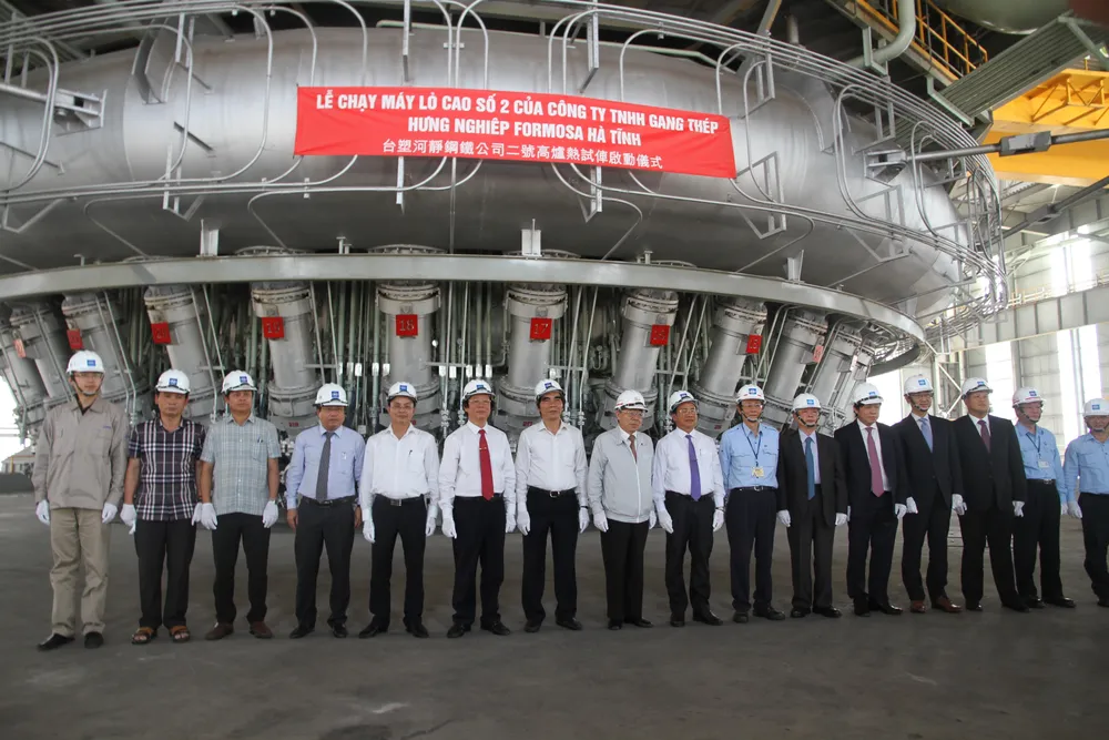 Công ty Formosa Hà Tĩnh chạy máy thử nghiệm Lò cao số 2 ảnh 2