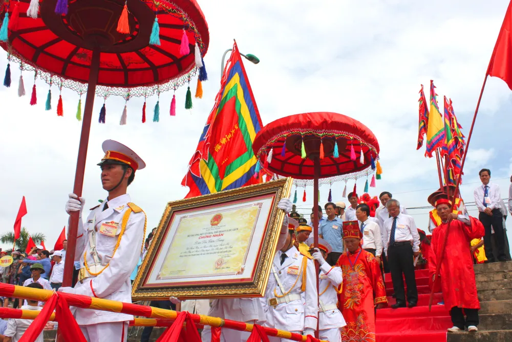 Đón bằng Di sản văn hóa phi vật thể Quốc gia Lễ hội Đền Chiêu Trưng ảnh 3