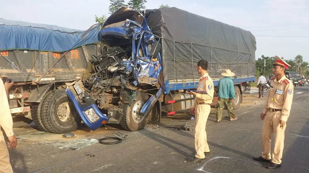 Hiện trường vụ tai nạn giao thông