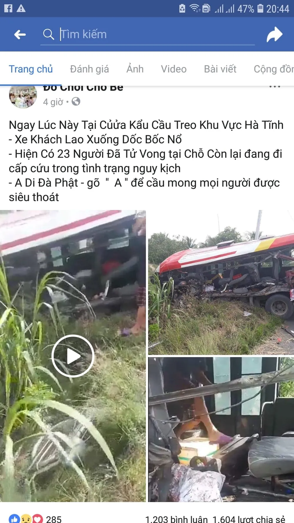 Thực hư thông tin vụ tai nạn xe khách xảy ra ở cửa khẩu Quốc tế Cầu Treo ảnh 1