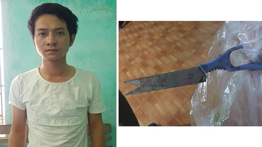 Đối tượng Nguyễn Thành Nam và hung khí gây án