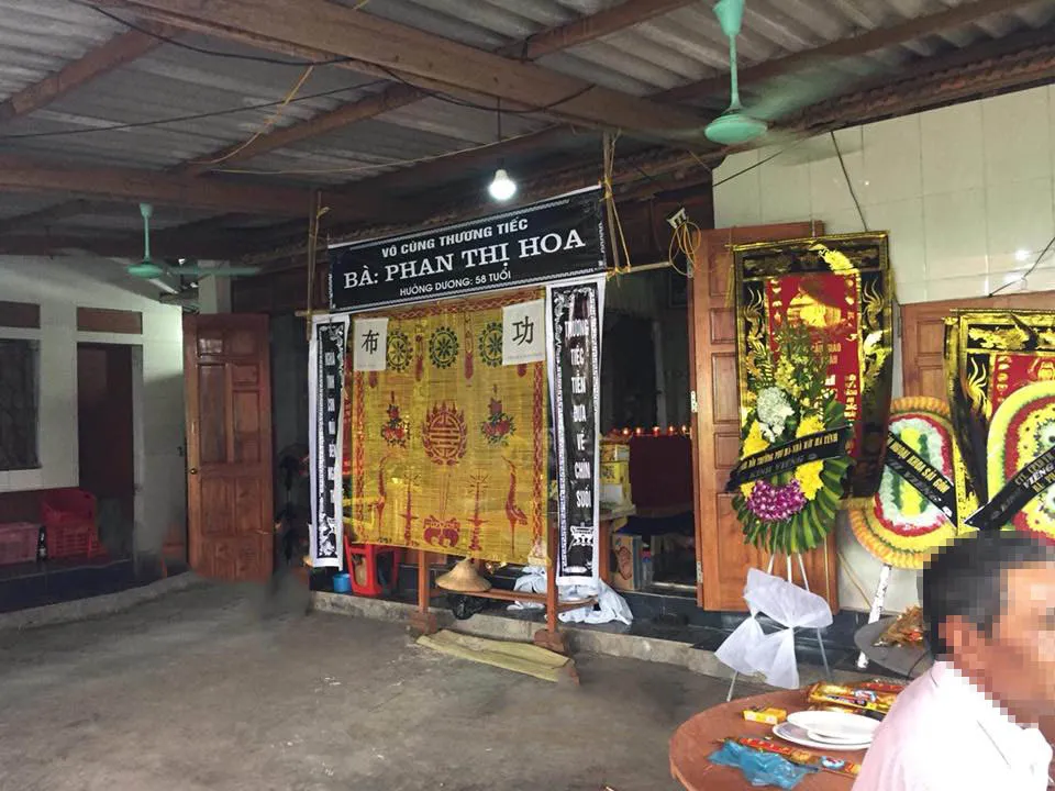 Gia đình tổ chức đám tang cho nạn nhân Phan Thị H.