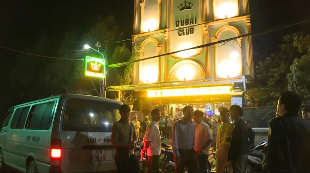 Quán karaoke Dubai Club nơi xảy ra sự việc