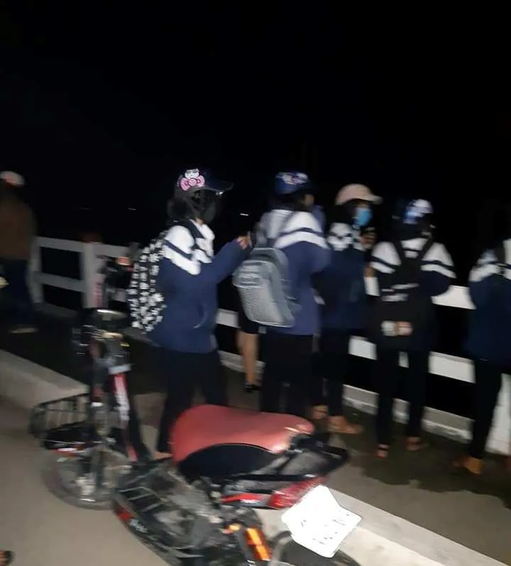 Khu vực cầu Thạch Đồng, nơi xảy ra sự việc