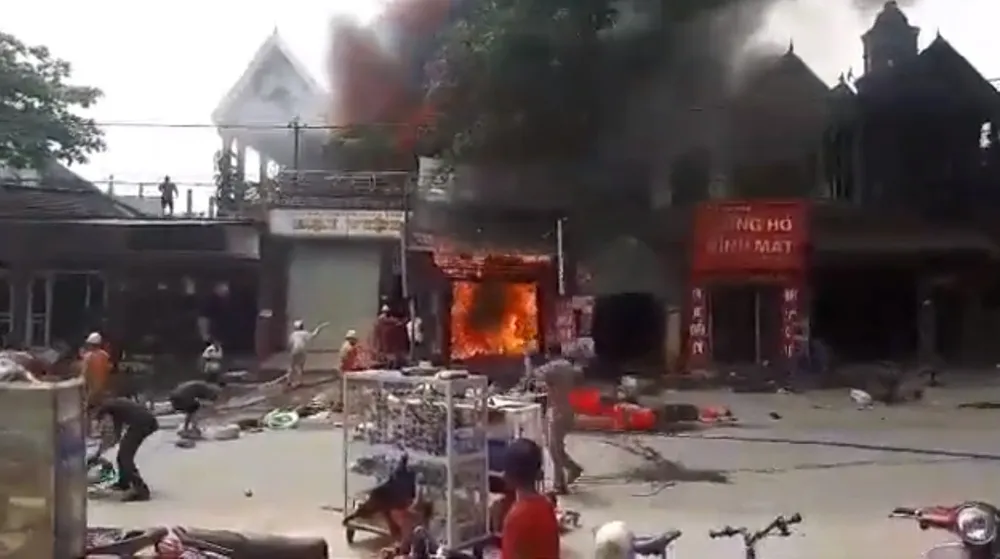 Hiện trường vụ cháy