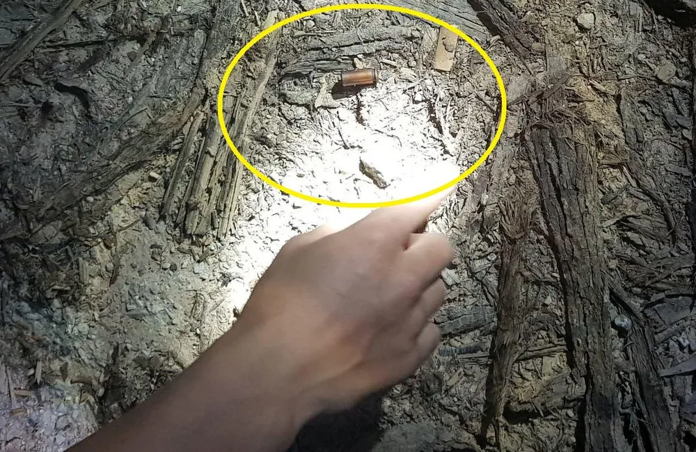 Viên đạn được phát hiện tại hiện trường