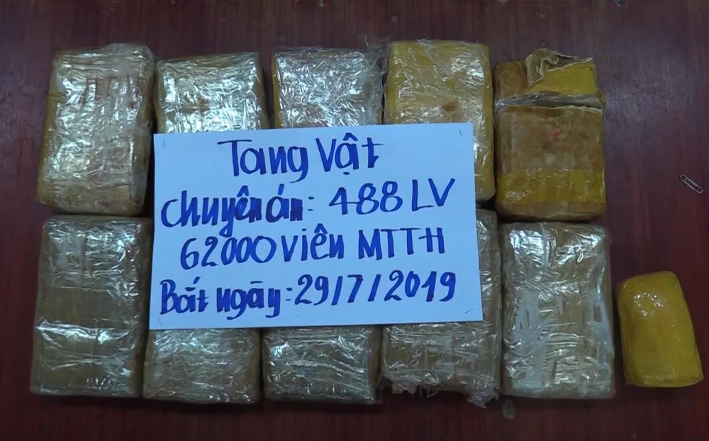 Tang vật ma túy bị thu giữ