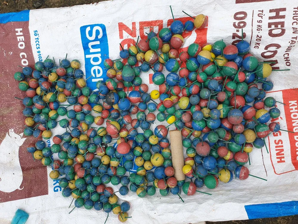 Tiêu hủy hàng trăm khẩu súng, đao kiếm các loại ảnh 7