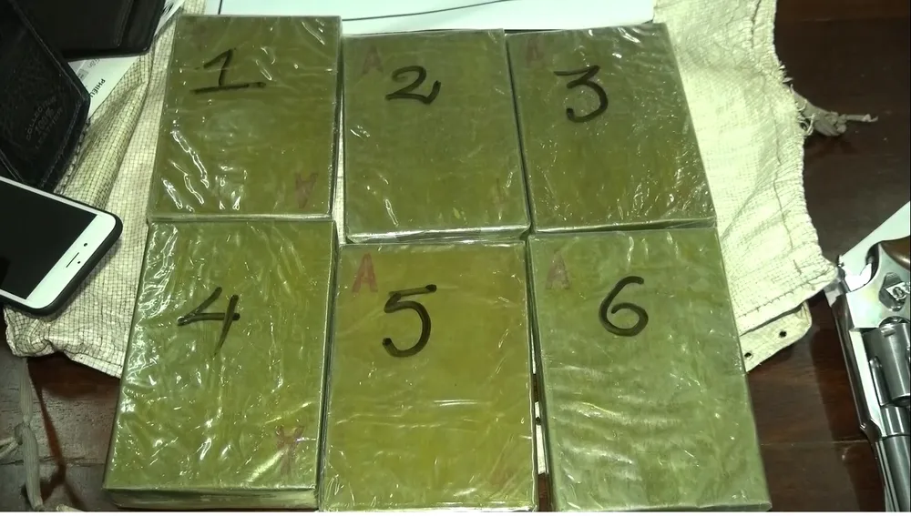 Bắt giữ đối tượng vận chuyển 6 bánh heroin cùng súng và 5 viên đạn qua biên giới ảnh 1