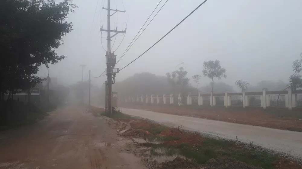 Sương mù phủ kín ở Hà Tĩnh ảnh 9