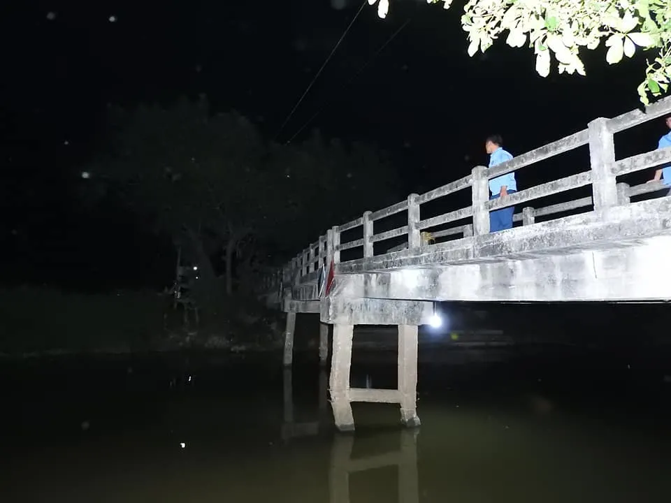 Cầu dân sinh có nguy cơ sập sau khi bị sà lan chở cát va chạm ảnh 11